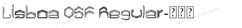 Lisboa OSF Regular字体转换